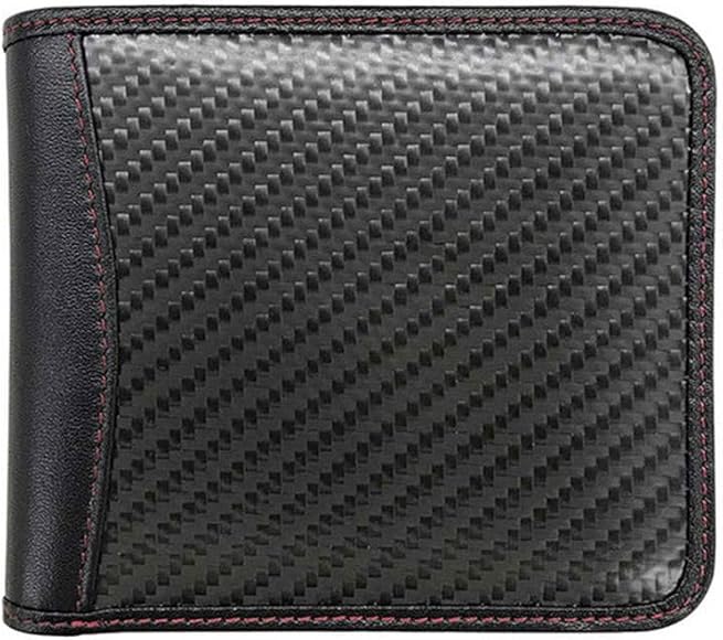 [エアージェイ] GT-MOBILE リアルカーボン 二つ折り財布（小銭入れなし） あふれる メンズ 二つ折り財布 ウォレット ブラック 大人 男性  財布 札入れ カードケース シンプル ブランド GTR-GT1
